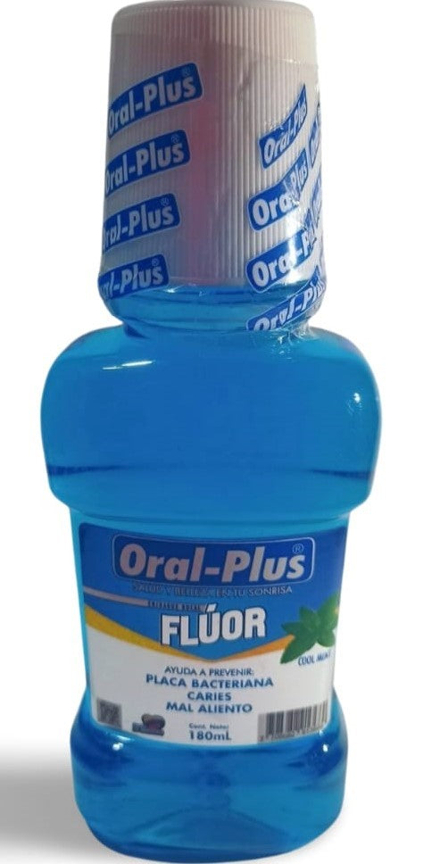 ENJUAGUE BUCAL FLUOR ORAL PLUS 180 ML. REF: 1033