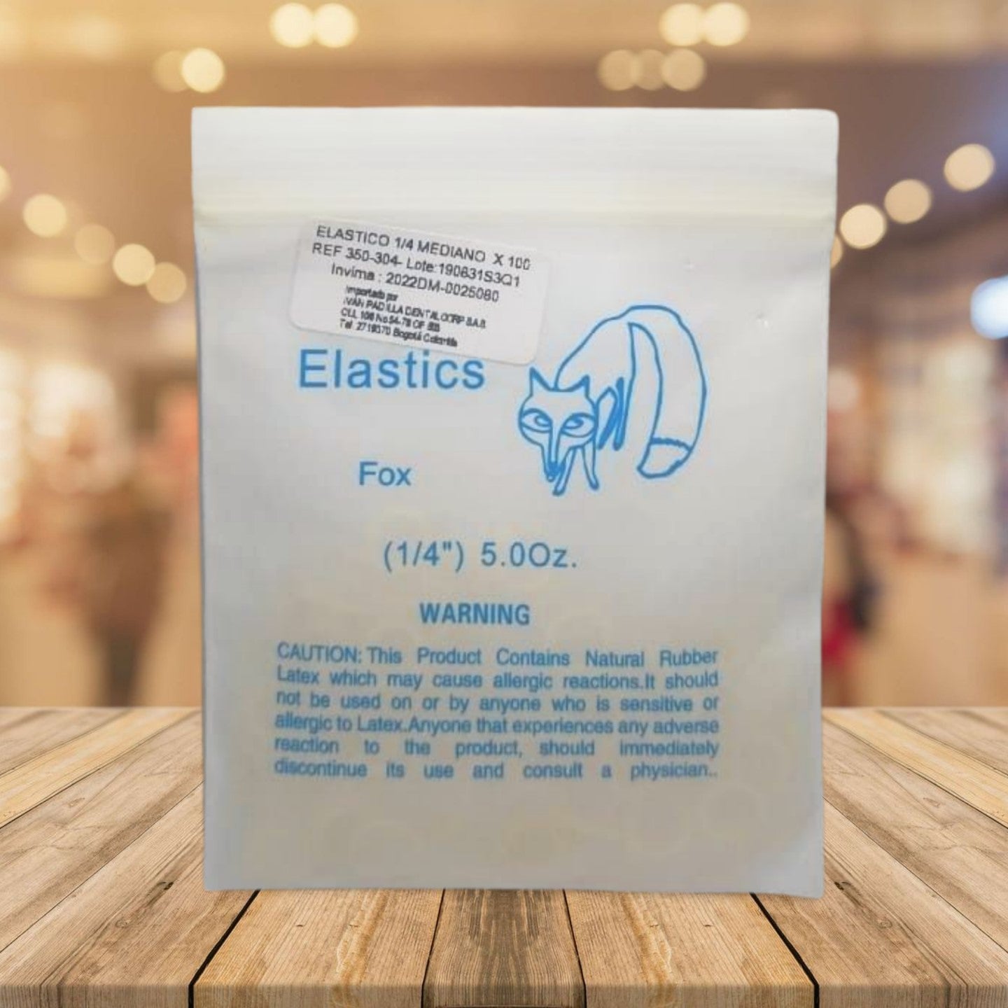 ELASTICO INTRAORAL MEDIUM 1/4 5ONZ X100UND REF: 1096