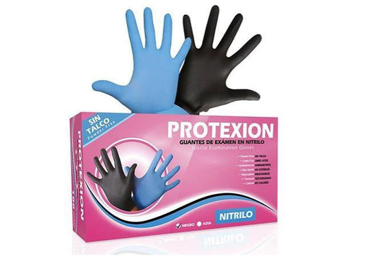 GUANTES DE NITRILO TALLA NEGRO (M)  REF: 1142