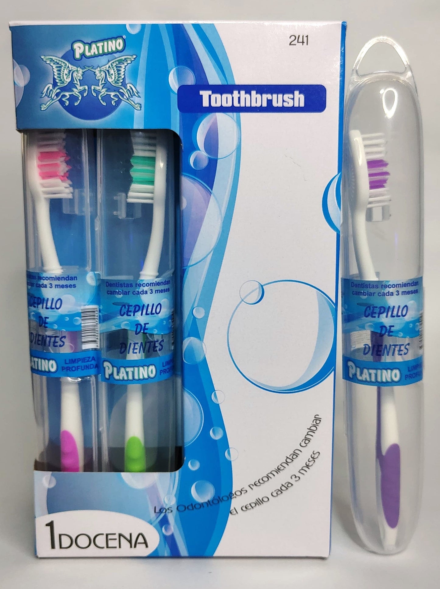 CEPILLO DENTAL PLATINO + ESTUCHE REF: 1386