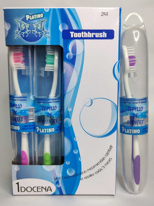 CEPILLO DENTAL PLATINO + ESTUCHE REF: 1386