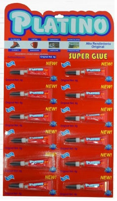 PEGANTE PLATINO 4GR ROJO REF: 1434