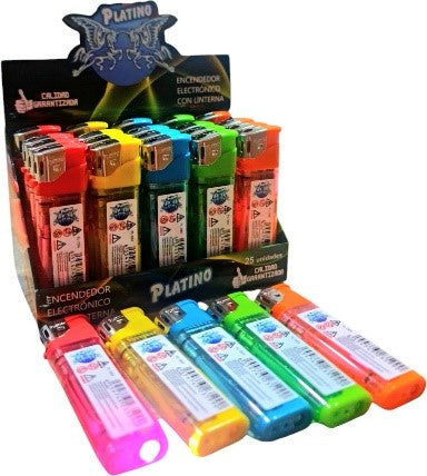 ENCENDEDOR PLATINO CON LITERNA REF: 1436