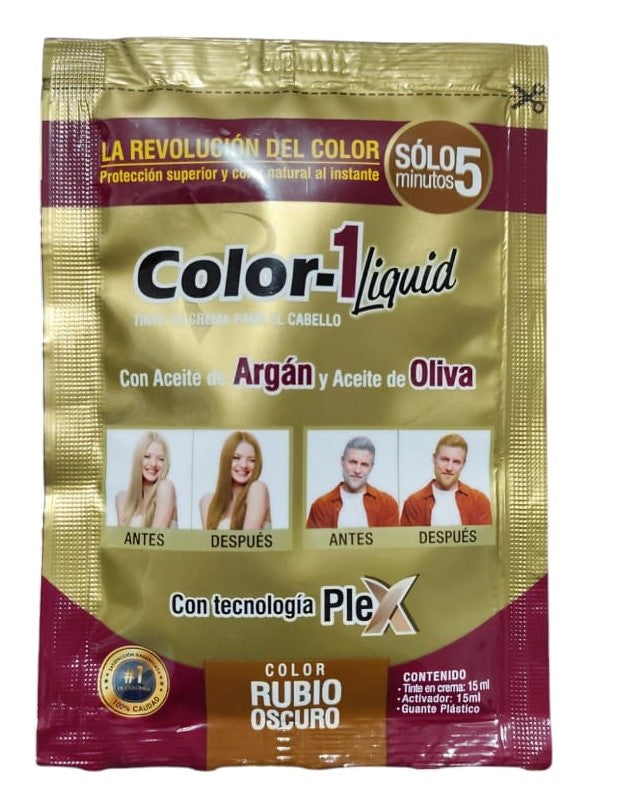 COLOR -1 LIQUID RUBIO OSCURO REF: 1462